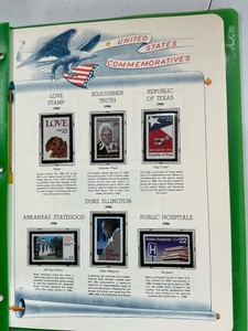 1986 The white aces US commemorative stamps with Ameripex extras