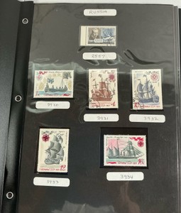 Ships R-S approx. 135 stamps