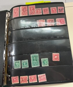 US revenue stamps approx. 182 in a Scott album