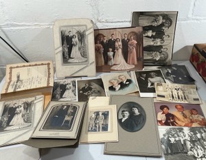 Vintage Wedding Photos Black and White Pictures old photos paper frame ephemeral