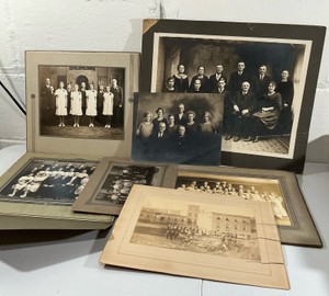 Vintage Family photos Historical paper Ephemeral Black and White pictures
