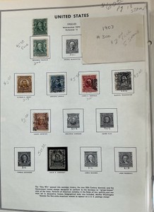 1902-03 US Postage Stamps
