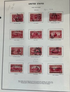 1912-1913 US Parcel Post Postage Stamps
