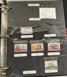 Foreign Ships Postage Stamps J-M approximately 125 Stamps