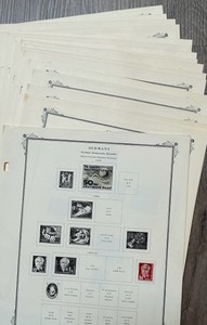 Stamps DDR 1951-1959 German Republic Watermarked Letters and Post Horn lot Aprox 98