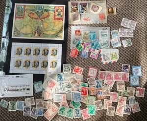 Stamps Foreign Souvenir Sheets British Virgin Islands Magyar Austria Singapore Postage group