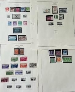 Stamps 1939 - 1946 Canal Zone Perforated Scott 118-127, 136 to 140, 141, 148, 149, 150 plus more 4 pages