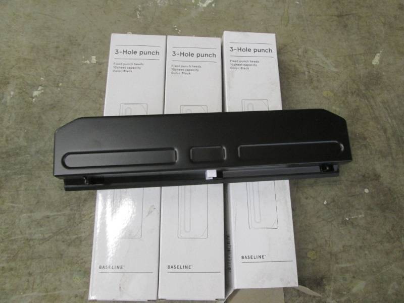 3 Three hole punches