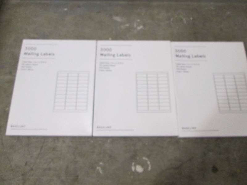 3 Packs of 3000 1 x 2 58 inch shipping labels