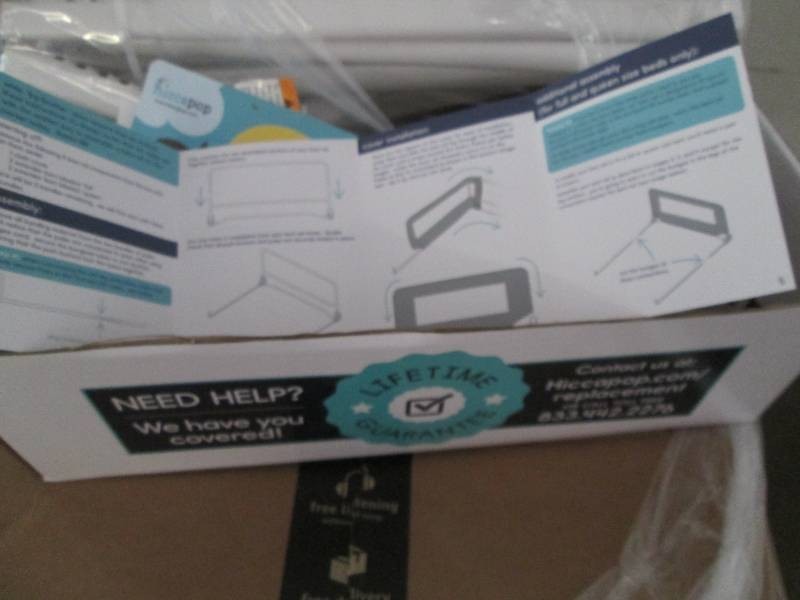 New Hiccapop sleeper keeper infant bed rail