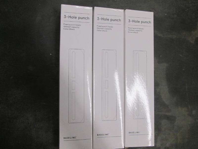 3 three hole punches