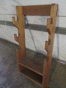 Solid wood gun rack