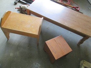 Trio of end and coffee tables