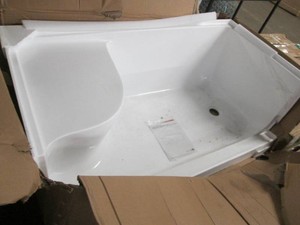 New seated shower base