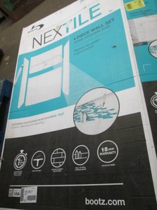 Bootz nextile 4 piece wall shower kit