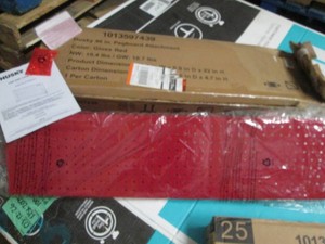 Husky 46 inch metal pegboard attachment red