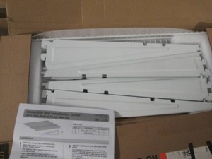 2 Pack white 24 inchetal shelf addon