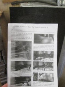 Combined aluminum roof for Polaris general 4