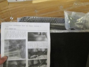 Combined aluminum roof for Polaris general 4