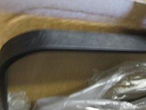 Black metal framed rectangular wall mirror 20 x 40