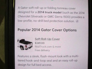 GTLP-2014 Tonneau cover
