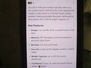GTLP-1096 Tonneau cover