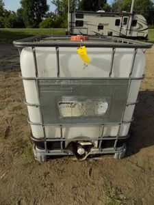 Caged IBC Tote Tank