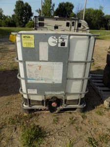 Caged IBC Tote Tank