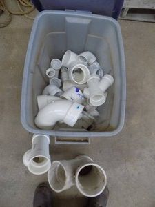 Plumbing Fittings with Tote