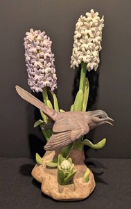SR - Porcelain Bird Sculpture - Boehm Catbird Limited Edition S 483 14in