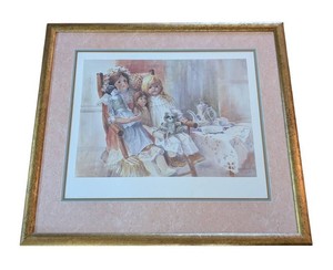 MB - Antique Wall Art - Elizabeth Hood Anderson Signed Doll Print 48650