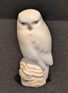 DR - Vintage Bing & Grndahl B&G Porcelain Horned Owl Figurine No. 1800