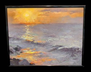 HW - Oil Painting - Mary Ann Cleary Sunrise on Superior
