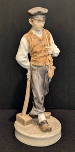 Vintage Royal Copenhagen Shepherd Boy with Hammer Porcelain Figurine #620