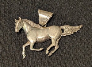 SR - Horse Pendant - Mexican 925 Silver Equestrian Jewelry