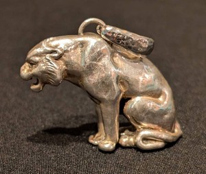 SR - Sterling Tiger Pendant - G W Electroform