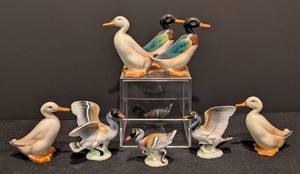 SR - Ceramic Duck & Goose Figurines - Royal Doulton Mixed Lot (Lot of 8)