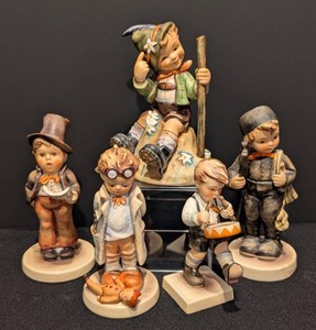 SR - Five Vintage Hummel Figurines including Vintage Hummel Figurine Doctor