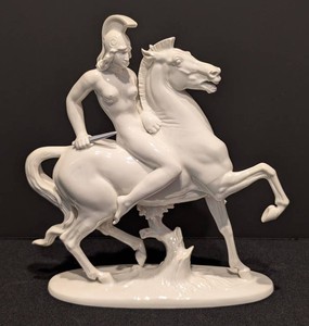 SR - Porcelain Equestrian Figure - Erchenbach Amazon Warrior