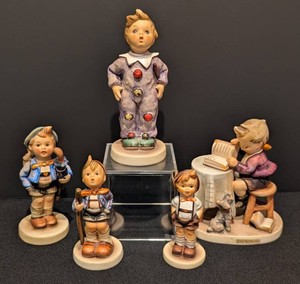 SR - Vintage Goebel M.I. Hummel Porcelain Figurine Collection - Lot of 5 (West Germany)
