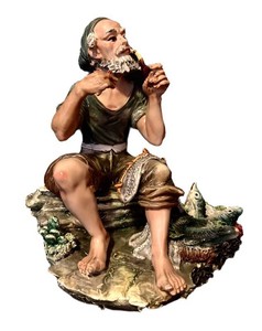 DR - Capodimonte Porcelain Figure - F.lli Mollica Fisherman