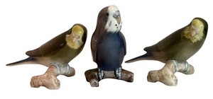 LR - Porcelain Bird Figurines - Bing & Grndahl (Lot of 3)