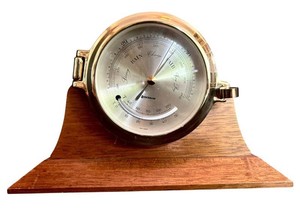 LR - Vintage Weather Instruments - Benchmark Barometer Thermometer Hygrometer