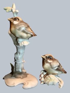 DR - Porcelain Bird Figurines - Lorenz Hutschenreuther Kunstabteilung (Lot of 2)