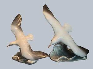 FR - Porcelain Seabird Figurines - Rosenthal Germany Hand Painted (Lot of 2)