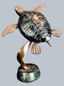 BR1 - Bronze Turtle Sculpture - SPI Gallery