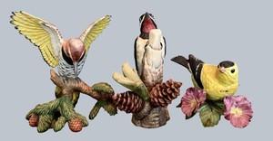 BR1 - Vintage Bird Figurines - Lenox Porcelain Birds (Lot of 3)