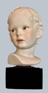 LR - Vintage Porcelain Bisque Figurine - Cybis Eros Bust 1971