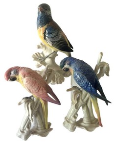 DR - Trio of Bird Figurines by Karl Ens