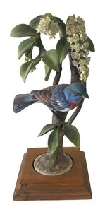 DR - Royal Worcester Lazuli Bunting Bird Figurine